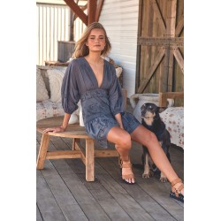 MALAWI BLACK MINI DRESS JAASE