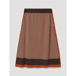 FALDA PUNTO MIDI JAQUARD SKATÏE