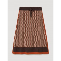 FALDA PUNTO MIDI JAQUARD SKATÏE