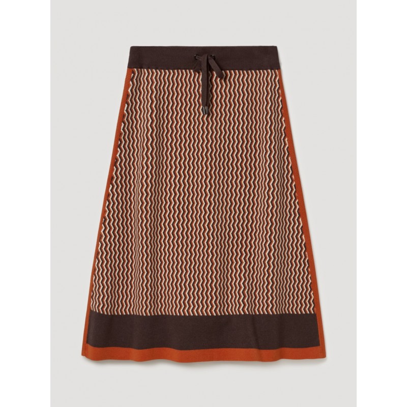 FALDA PUNTO MIDI JAQUARD SKATÏE