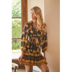 STARRY BLACK PRINT ALEXIS MINI JAASE