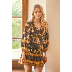 STARRY BLACK PRINT ALEXIS MINI JAASE