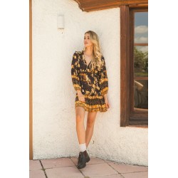 STARRY BLACK PRINT ALEXIS MINI JAASE