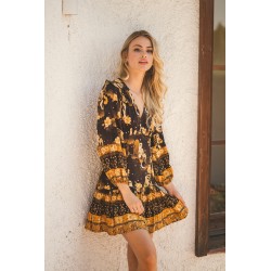 STARRY BLACK PRINT ALEXIS MINI JAASE