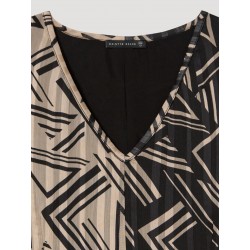 Vestido estampado geometrico SKATÏE