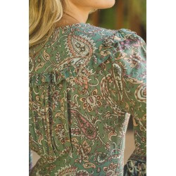 OLIVINE PRINT ALEXIS DRESS JAASE