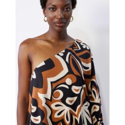 Vestido asimétrico estampado abstracto SKATÏE 45,00 € -60%