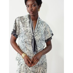 Blusa estampada satinada manga doble SKATÏE 26,00 € -60%