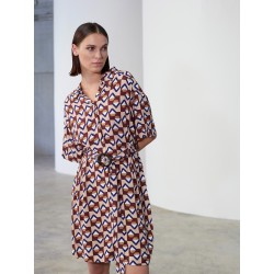 Vestido camisero corto estampado geometrico SKATÏE 35,00 € -60%