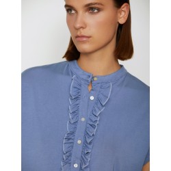 Camiseta modal cuello mao con volante SKATÏE