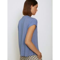 Camiseta modal cuello mao con volante SKATÏE