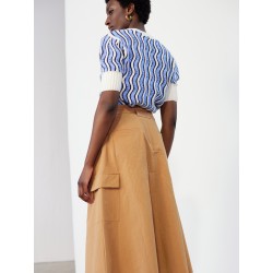 Falda cargo midi algodón SKATÏE