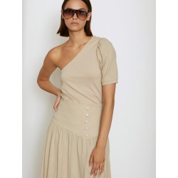 Camiseta bimateria asimetrica SKATÏE 17,00 € -40%