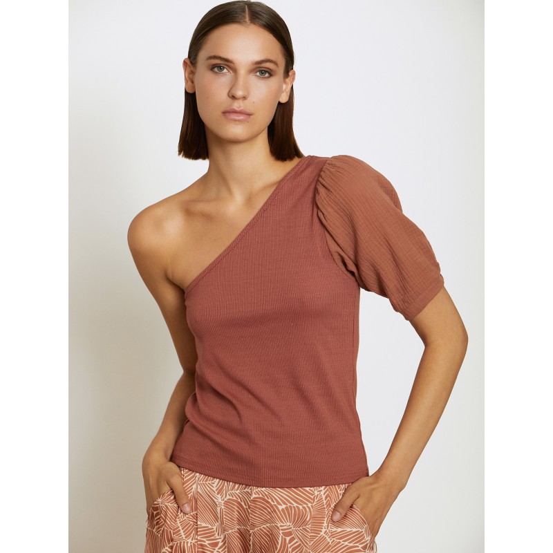Camiseta bimateria asimetrica SKATÏE