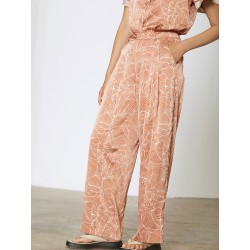 Pantalón satinado estampado SKATÏE
