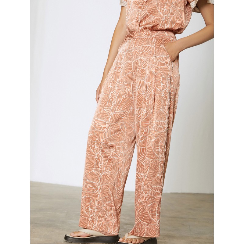 Pantalón satinado estampado SKATÏE