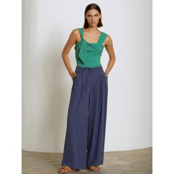 Pantalón palazzo tejido viscosa y tencel SKATÏE