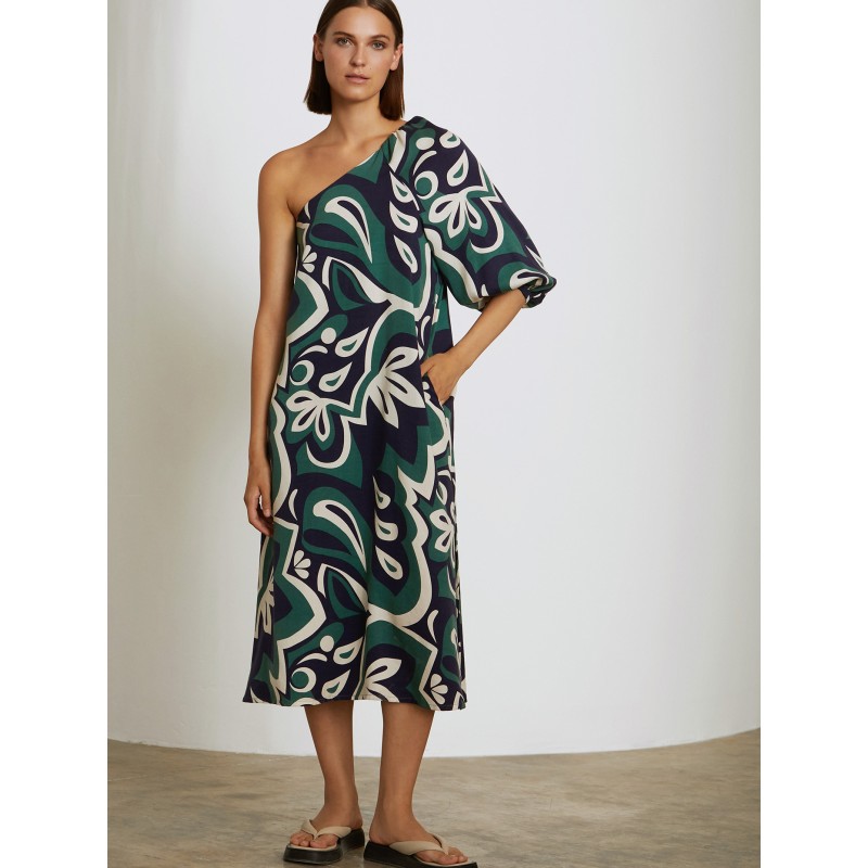 Vestido asimétrico estampado abstracto SKATÏE 45,00 € -60%
