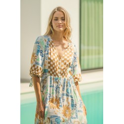 OLYMPIAN PRINT MOLLI MAXI JAASE