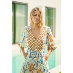 OLYMPIAN PRINT MOLLI MAXI JAASE