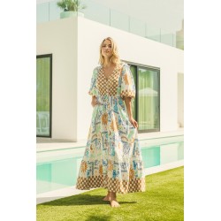 OLYMPIAN PRINT MOLLI MAXI JAASE