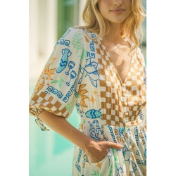 OLYMPIAN PRINT MOLLI MAXI JAASE