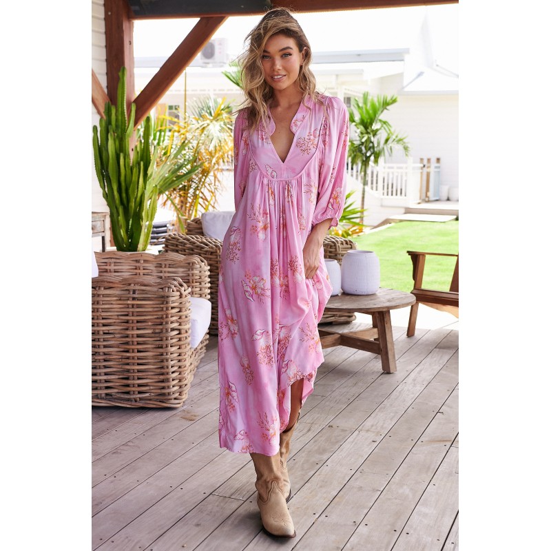 SEASHELLS PRINT BOHEME MIDI DRESS JAASE 36,50 € -30%