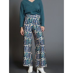 Pantalón palazzo estampado SKATÏE