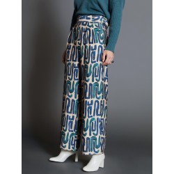 Pantalón palazzo estampado SKATÏE 35,00 € -50%