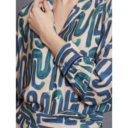 Camisa tencel estampada SKATÏE