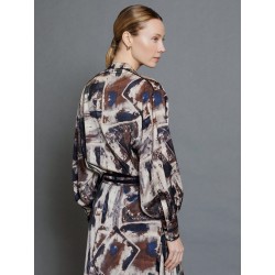 Blusa estampado satinado SKATÏE