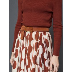 Falda midi estampada SKATÏE
