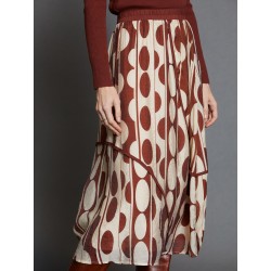 Falda midi estampada SKATÏE