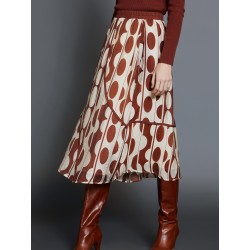 Falda midi estampada SKATÏE