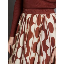 Falda midi estampada SKATÏE