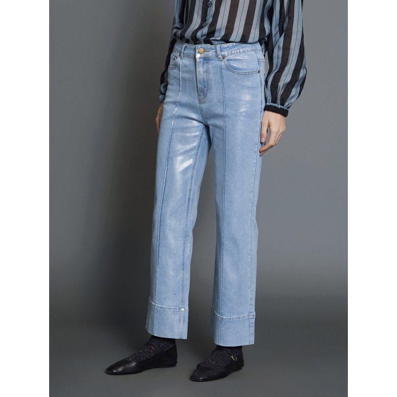 Pantalón efecto metalizado SKATÏE 43,75 € -50%