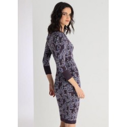 Vestido Midi Jacquard Logo VICTORIO & LUCCHINO