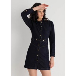Vestido Corto Dark Wash Abotonado VICTORIO & LUCCHINO