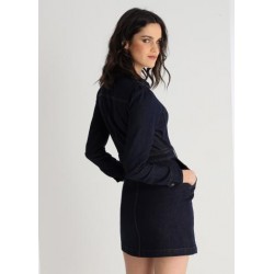 Vestido Corto Dark Wash Abotonado VICTORIO & LUCCHINO