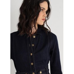 Vestido Corto Dark Wash Abotonado VICTORIO & LUCCHINO