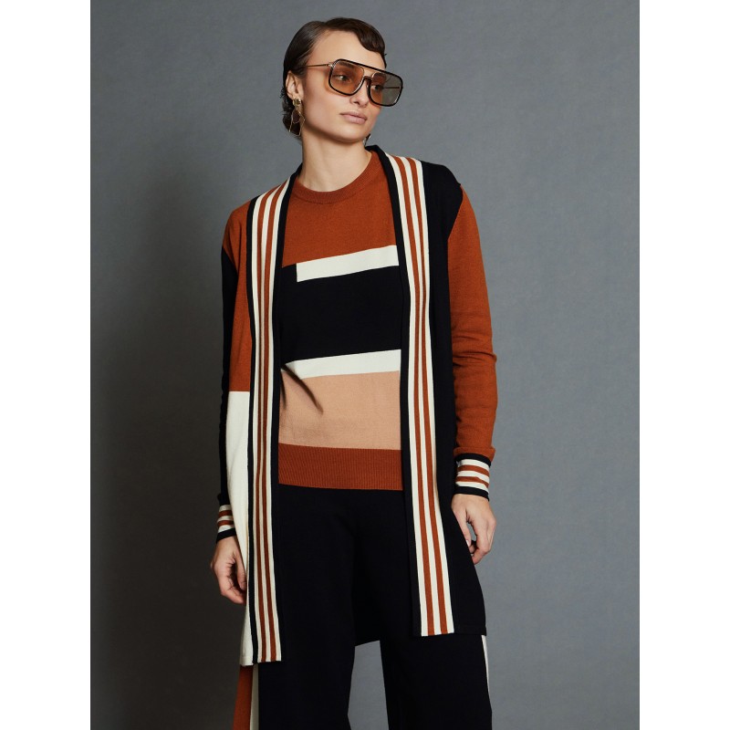 Chaqueta de punto intarsia SKATÏE
