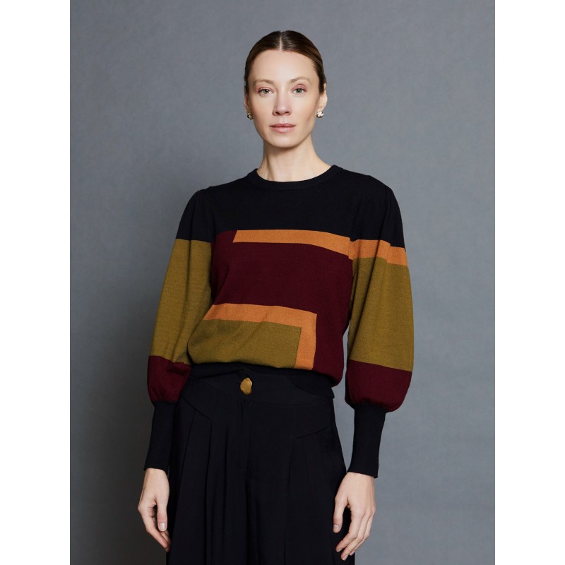 Jersey intarsia block color SKATÏE