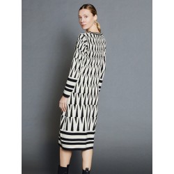 Vestido jacquard geométrico SKATÏE
