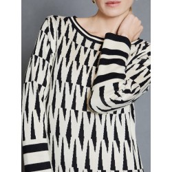 Vestido jacquard geométrico SKATÏE