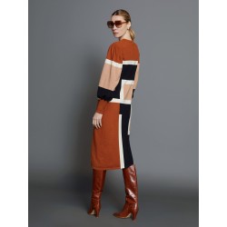 Vestido intarsia block color SKATÏE