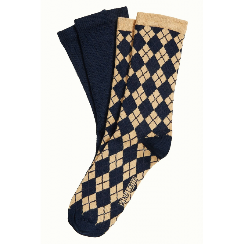 Socks 2-Pack Argyle KING LOUIE