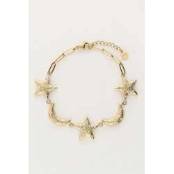Pulsera de cadena con lunas y estrellas MY JEWELLERY