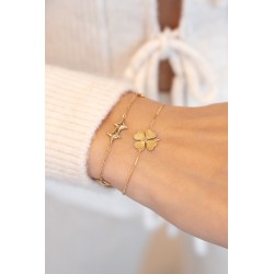 Pulsera estrellada con trébol y pedrería MY JEWELLERY