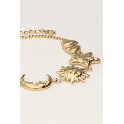 Pulsera de estrellas sol luna y corazones MY JEWELLERY