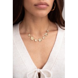 Collar con flores texturizadas MY JEWELLERY